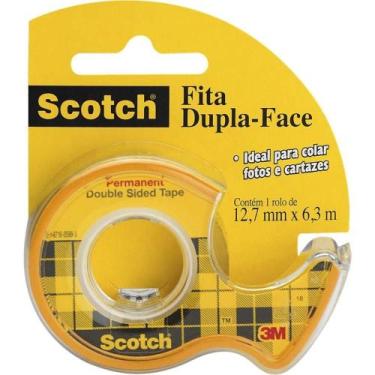 Imagem de Fita Adesiva Dupla Face Scotch 3M Dispensador 12,7mmX6,3m