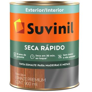Imagem de Tinta Esmalte Brilhante Seca Rápido 900ml Branco - 53703721 - SUVINIL