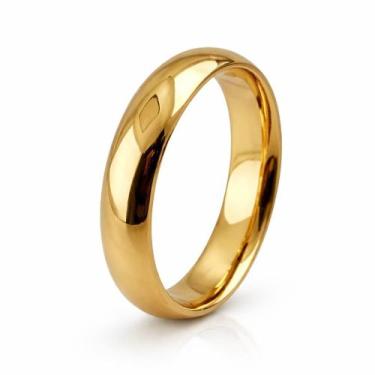 Imagem de Aliança em Ouro 18K 4,00 mm Lisa - Joia Clássica e Atemporal - Justino