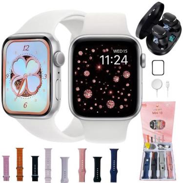 Imagem de Smartwatch Feminino W10 MINI 8 Pulseiras Fone sem Fio - 01Smart, Prate