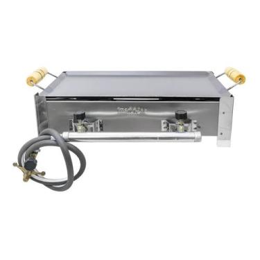 Imagem de Fogão A Gás Portátil Inox 2 Bocas Itajobi Shop Caminhoneiro