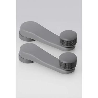 Imagem de Par Manivela Cinza Vidro Compativel Gol G2 G3 G4 G5 G6 Fox C - Congrat