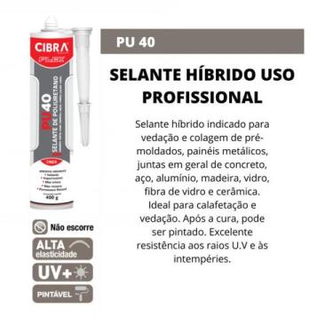 Imagem de 3 Uni Adesivo Selante PU-40 Cola Vidro Automotivo Farol - DEPECIL