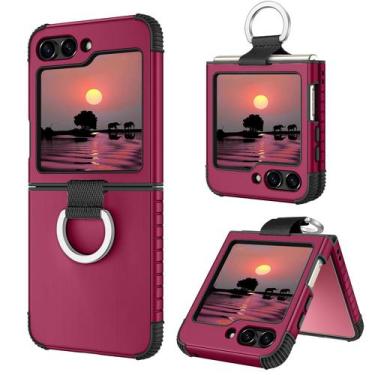 Imagem de Capa BENTOBEN para Samsung Galaxy Z Flip 6, anel à prova de choque de 