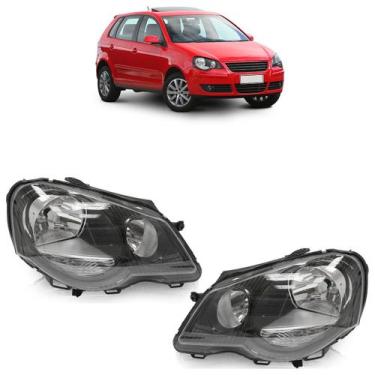 Imagem de Farol Dianteiro Polo 2007 A 2014 Máscara Negra - Automotive Imports, D