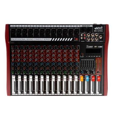 Imagem de Mesa de som de 12 canais, aux, combo, dsp 16efeitos, phantom, eq 7 ban
