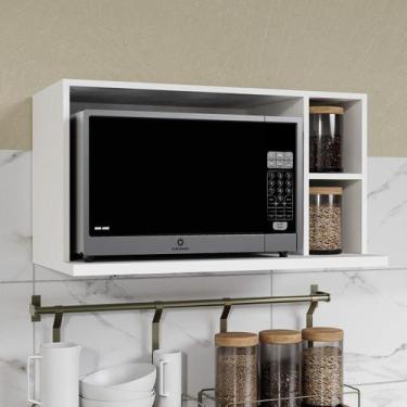 Imagem de Nicho Microondas Ipanema CabeCasa MadeiraOriginals Branco - CabeCasa M
