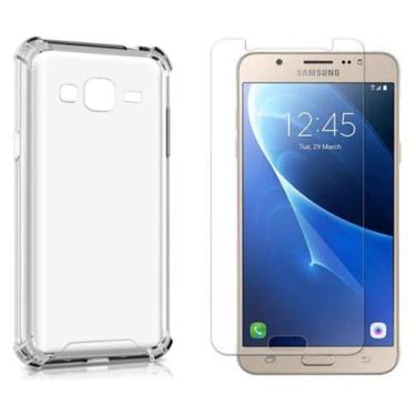 Imagem de Kit Capinha Antichoque para Galaxy J7 + Película de Vidro Temperado - 
