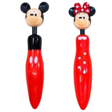 Imagem de Kit 2 Canetas Roller Pen Formato Mickey E Minnie Mouse - Disney