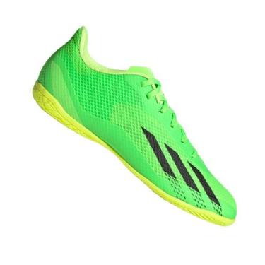 Imagem de Chuteira Adidas X SpeedPortal.4 Futsal Unissex, Verde, Preto, 45