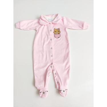 Imagem de Macacão de Plush para bebê Tileesul. - TILEESUL , Rosa, P