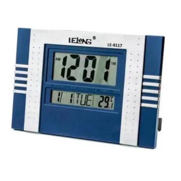 Imagem de Relógio De Mesa Ou De Parede Digital Lelong - mais br, Azul