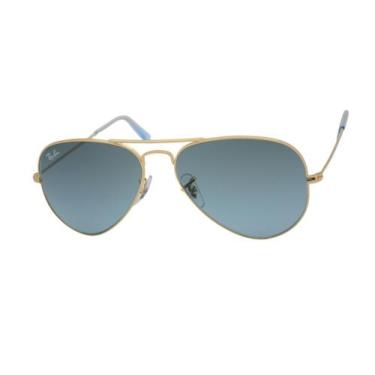 Imagem de óculos de sol Ray Ban aviator large mod rb3025 001/3m tamanho 55