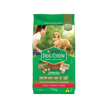 Imagem de Ração Premium para Cachorro Dog Chow ExtraLife - Filhote Carne Frango 