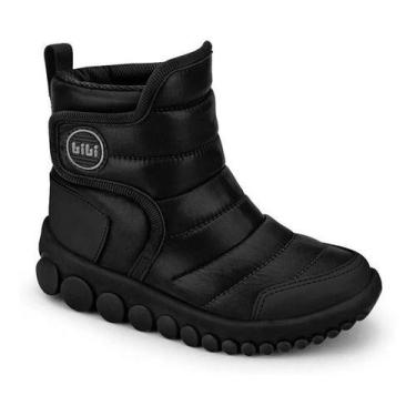 Imagem de Bota Infantil Unissex Bibi Roller 2.0 Drop Repele Água, Preto, 28