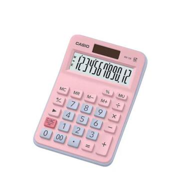 Imagem de Calculadora de mesa 12 digitos casio mx-12b-pklb rosa e azul