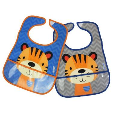 Imagem de Babador Com Cata Migalhas Tigre 2 Und - Clingo