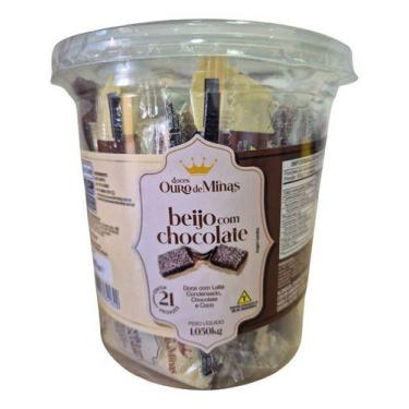 Imagem de Beijinho Cremoso com Chocolate Ouro Minas 21un Pote 1,05kg - Beijinho 