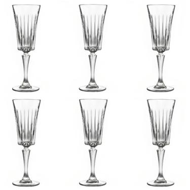 Imagem de Conjunto de Taças de Cristal para Espumante 6 Peças 210ml Transparente Biona