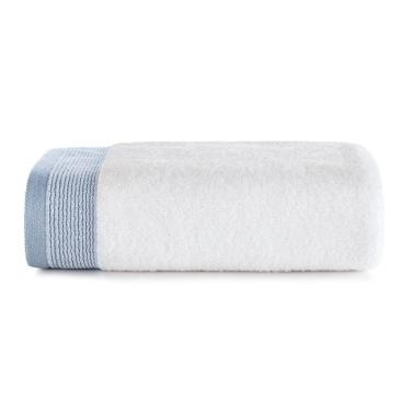Imagem de Toalha de Rosto Serena 80x50cm Felpa 100% Algodão 550g-m² Alta Absorção Azul Ártico Altenburg