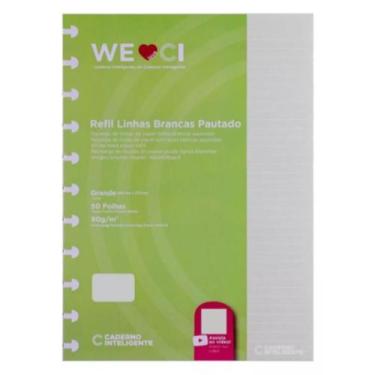 Imagem de Refil Caderno Inteligente Pautado Linhas Brancas Grande 90g