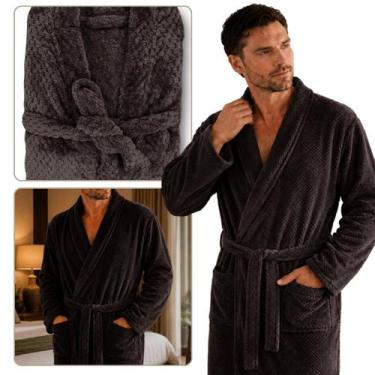 Imagem de Roupão Adulto Masculino Microfibra Flannel Hobby Frio Pollo - Appel Ho
