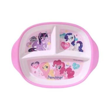 Imagem de Prato De Jantar Infantil My Little Pony Em Material Alimentício, Copo 