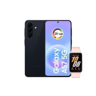 Imagem de Smartphone Samsung Galaxy A57 8GB 128GB 50MP Azul Escuro com Pulseira Inteligente Fit 3 Rose