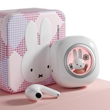 Imagem de Fones de ouvido Bluetooth 5.3 MIPOW Miffy IPX5 à prova dágua rosa