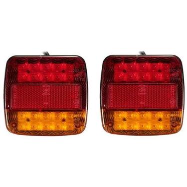 Imagem de Lanterna Traseira LED À Prova d'Água 20LED 12V Durável Para Carro, Cam