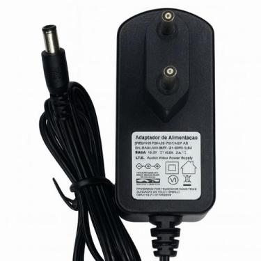 Imagem de Fonte 12v 2a Bivolt Estabilizada Fitas Led Cftv Pino 5.5x2.5mm - Genér