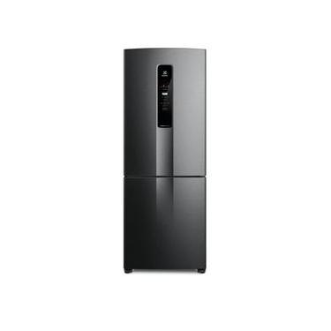 Imagem de Geladeira Electrolux IB7B Frost Free Inverse Efficient com AutoSense Black Inox - 490L Preto / 220
