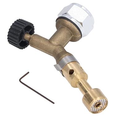 Imagem de Pontas de tocha de gás propano, cabeça de tocha de soldagem a gás Cobre Uso seguro Profissional robusto de alta dureza com chave hexagonal para manutenção de refrigeração