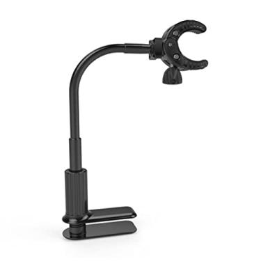 Imagem de Mibee Suporte para secador de cabelo de liga de 360 graus Rotativo com as mãos livres Suporte para secador de cabelo com braçadeira Suporte para secador de cabelo com altura ajustável Suporte para sec