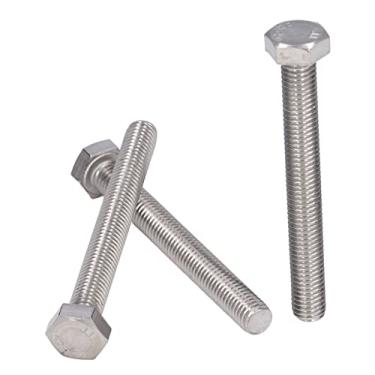 Imagem de Parafuso sextavado de rosca grossa, parafusos sextavados de cabeça sextavada portáteis 20 unidades passo de 1,5 mm para indústria automotiva para trabalhos de bricolagem para construção(M10 * 75)