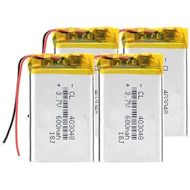 Imagem de Bateria de polímero de lítio 403048 3 7V 600mah 043048 com placa de proteção para MP3, MP4, MP5, DVR, DVR, Bluetooth, GSP Digital Products, 4 peças