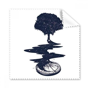 Imagem de Pano de limpeza para tela de telefone 5 peças com estampa de arte de árvore
