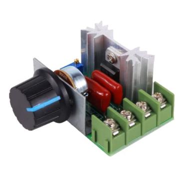 Imagem de 2000W AC 50-220V Controlador de velocidade do motor, placa de controle de velocidade do motor ajustável Módulo de interruptor de velocidade Regulador de tensão variável 50-220V 25A Modulador de largur