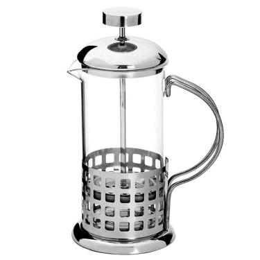 Imagem de Cafeteira Francesa French Press Inox E Vidro 350 Ml Casa Cha