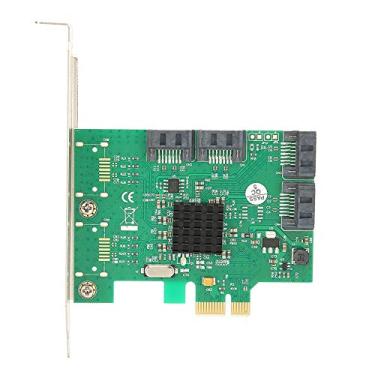 Imagem de Cartão de expansão de disco rígido, cartão de expansão PCI Express SATA 6Gbps com canal 4 SATA GEN III 6Gb/s, compatível com discos rígidos SATA 6G, 3G e 1,5G