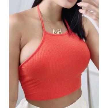 Imagem de Blusa Cropped Frente Unica Canelado - Filó Modas