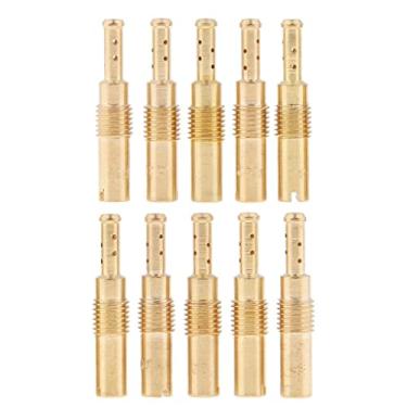 Imagem de SDENSHI Conjunto de 10 peças de jatos principais lentos/jato piloto serve para reparo de carburador PWK Keihin OKO CVK #30-48