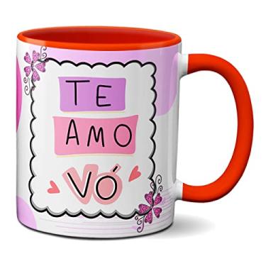 Imagem de Caneca Dia Dos Avós Presente Vovó Fofinha Te Amo Vó (Vermelha)