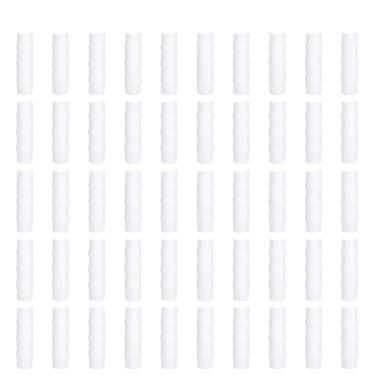 Imagem de Clipe de tubo de estrutura de estufa, 50 peças de tubo de estrutura de estufa branco e kit de conector de grampo de filme para suprimentos de plantas de estufa(8.5cm)