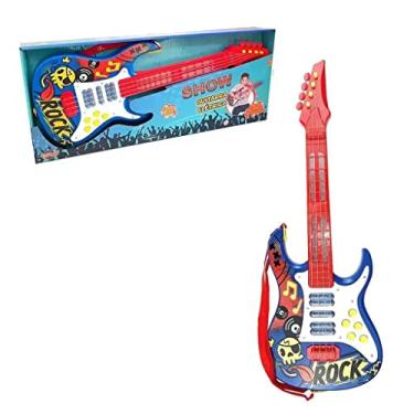 Imagem de Toyng GUITARRA MUSICAL INFANTIL SHOW/ 6PC AVUS, Azul com vermelho