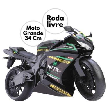 Roma brinquedo moto cross trilha racing 34 cm com pneus borracha