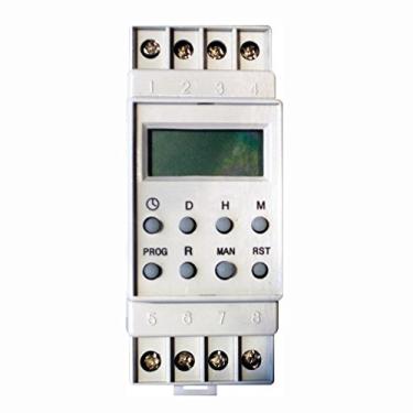 Imagem de Timer Digital para Trilho DIN 220V - DNI 6621, Branco
