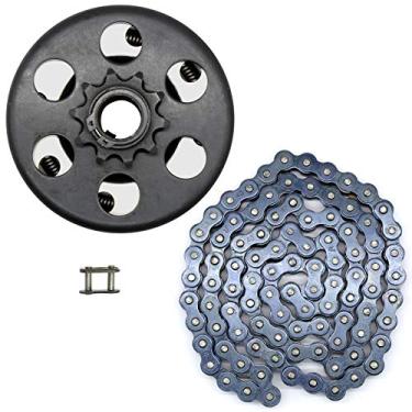 Imagem de Go Kart — Embreagem centrífuga com furo de 1,9 cm de 10 dentes com corrente #40/41/420 e 1 peça de elo de conexão, serve para Go Kart Minibike MB165 MB200, cortador de grama, motor Honda GC GX 2-6,5 HP