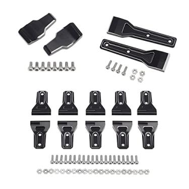 Imagem de DKKY 1/6 Simulação Carro Atualização Peças Alumínio CNC Preto Dobradiça Kits para Veículo Axial SCX6