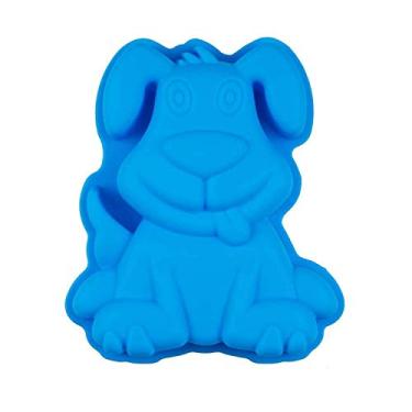 Imagem de Bandeja de silicone para assar filhotes de cachorro pequenos, antiaderente, para Muffin Loaf Bread Toast Mousse Scone Baking Supplies, 20 cm x 17 cm x 3 cm